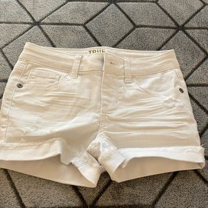 White denim shorts NWOT never worn